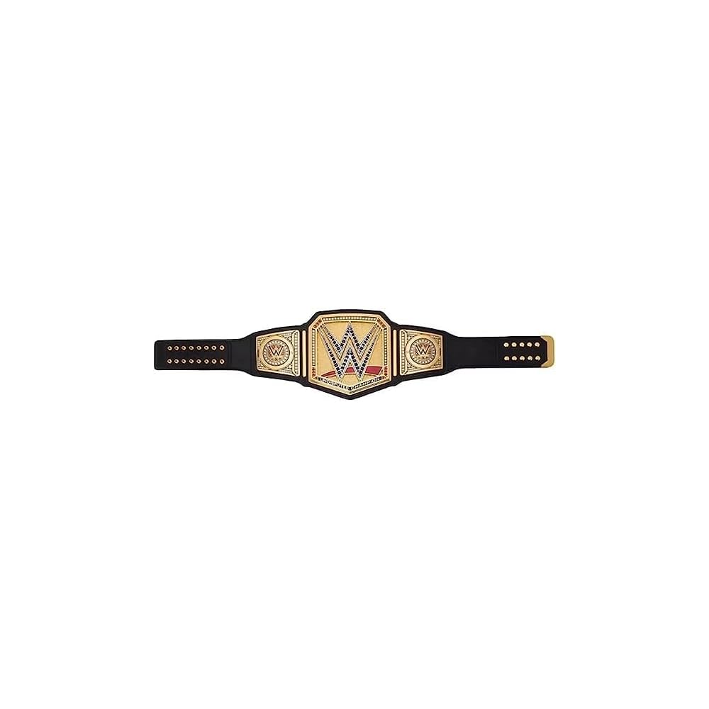 Wrestling Championship Belt Replica - Adult Size, Heavyweight Title, High-Quality Zinc Alloy Plates, Cowhide Leather Strap